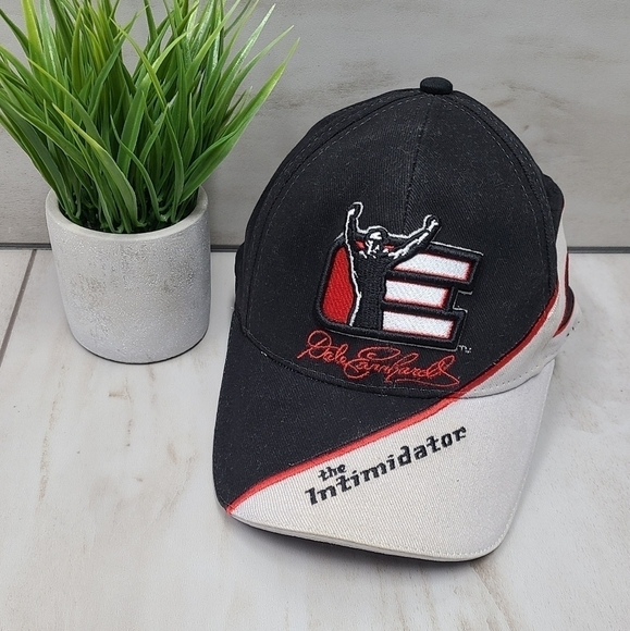 Nascar Other - Vintage 90s - Dale Earnhardt - The Intimidator - Black Gray Red hat - adjustable